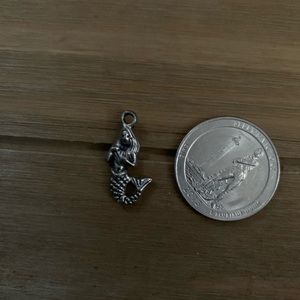Silver Mermaid Charm